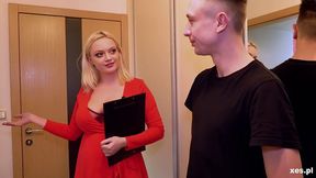 Blonde blowjob smut with amatory Sandra Sweet from XES.PL