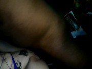 LadyShatter vs BBC 1st cumshot on new spade tattoo