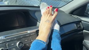 Pink Nails Car Play Between Classes