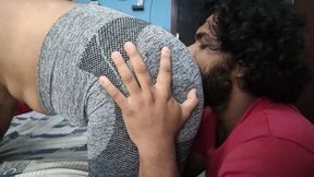Hot boobs suck and ass kiss romance of indian couples