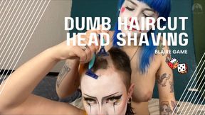 Weird Clown Gets Dumb Haircut Head Shaving