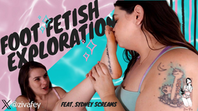 4K/ Ziva Fey - Foot Fetish Exploration With Sydney Screams!