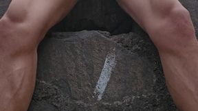 En el parque ???? mientras todos me ven y mi verga chorrea de leche ????????