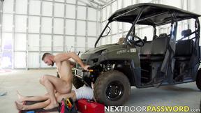 ”Tatted stud penetrates his lover bareback style”