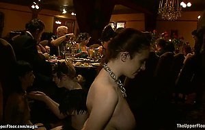 Busty slaves whipped and spanked