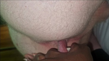 Eating my white Daddy's asshole
