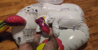 Deflating My Inflatable Unicorn with My Feet
