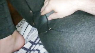 Stepson Licks My Smelly Soles And Jerks Off On My Foot While