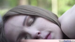 Cute Lina gets fucked by the gardener