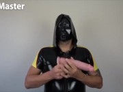 ELM Games Throat Training Rubber Master instructs you to use a big dildo in your throat PREVIEW