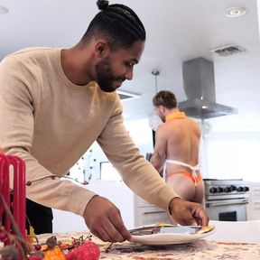 ManRoyale Big Dick Trent Marx Seduces Huge BBC In The Kitchen