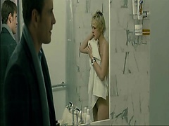 Carey Mulligan nude completely stepping out of a shower