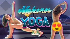 Nude Yoga Sesh in Mykonos