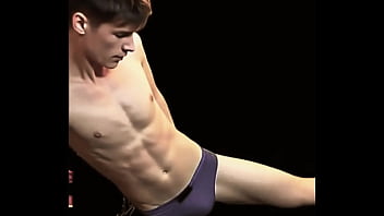 4 AI STRETCHING SCENES in ONE - stretching in tights, straps, undies and more...