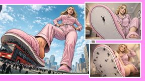 Waking Up to Tiny People Under My Pink Fuzzy Slippers ? Giantess Morning Crush