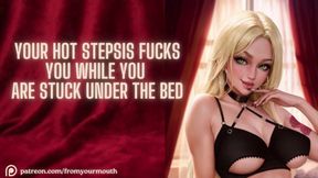 Sexy Stepsis Plays ASMR As She Mounted You Under the Bed