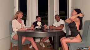 Board game between friends ends in crazy sex between everyone