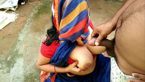 Watching stepmom Pee in Backyard and Quick Sex Cum On Boobs