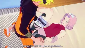 Sakura Surrenders to Narutos Midnight Embrace in Steamy Ninja Encounter