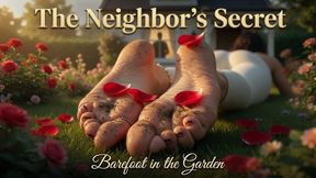 Foot Fetish Story - Secret Obsession With My Barefoot Neighbor's Dirty Garden Feet - Toes & Soles Tease