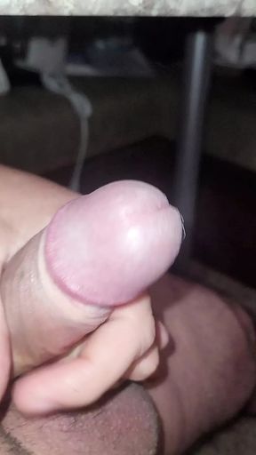 Daddy Masterbating while watching porn, cum shot
