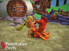 Crash chilling with Coco at home [Crash Bandicoot]
