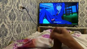 watching cartoons, cumming in bed, beautiful slow motion