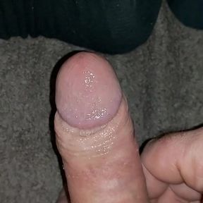 My little cock with lots of foreskin and yummy pre cum