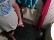 Masturbating in a friends bathroom