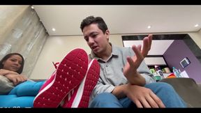 Roommate Gym Sweaty Feet Worship and Smell Ep 2