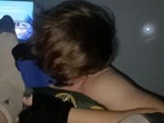 pup Stormy cleans master's dirty socks