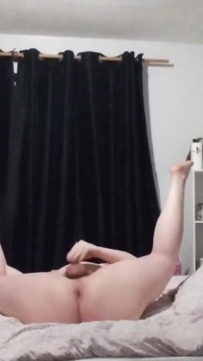 Memorable moment from "Stretching wide open on my big new bed"