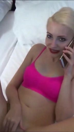 GERMAN TEEN CALL WITH HER BF WHILE STRANGER FUCK HER   Clip 1