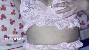 Fucking my nepali boyfriend in my pink lingerie