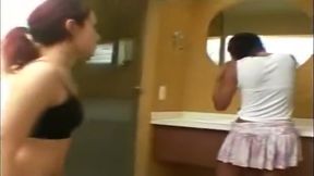 Lesbian face trample