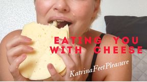 Vore fetish Evil foster mom eats you with cheese POV