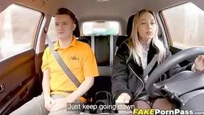 Rough Fucking In The Backseat During Our Driving Lesson With Hailey Queen And Queen Hailey