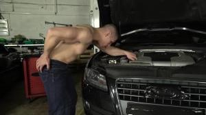 BROMO.com: Throat fuck starring tattooed european hunk in collar