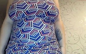 Pregnant girl with mega areolas smoking and bj