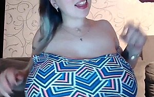 Pregnant girl with mega areolas smoking and bj
