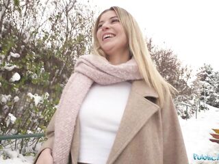 Public Agent Marvelous Spanish teen public pick up big schlong pounds petite Lalin gal cunt multiple orgasms