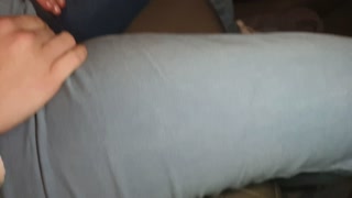 ⭐ POV Car Wetting. Cute girl cant hold it and wets herself in the seat!