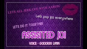 Audio Only - Assisted Masturbation. Let's All Jerk off with Aaron and Pop Jizz Everywhere JOI