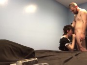 Twink get fucked in maid dress (full video on only fans thustin69)