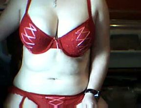 Fluffy BBW webcam whore gladly shows me her juggs and masturbates