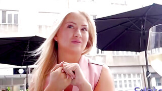 "Adorably Rough Sex - Petite Blonde Babe Denisa Gets Fucked Hard"
