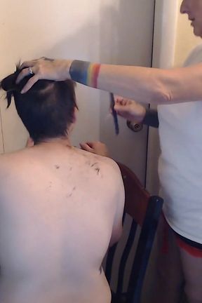 Correcting Barbers Mistakes Shaving Head