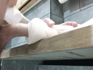 Sloppy banging and Creampie my silicone leaking moist snatch stroker - SiliconeLust