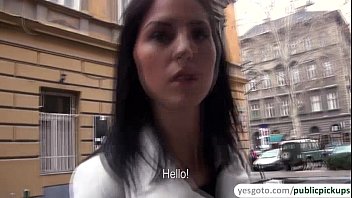 Hot and slim amateur handles and sucks cock deeply like a pro
