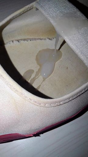 Ejaculation in school shoes